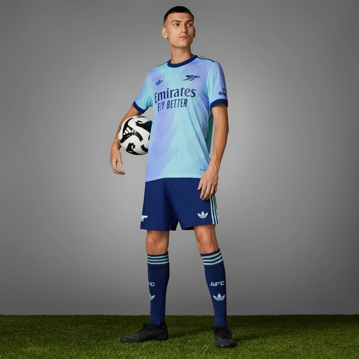 adidas FC Arsenal Authentic 2024/2025 Ausweichtrikot clear aqua/light flash purple (Herren)