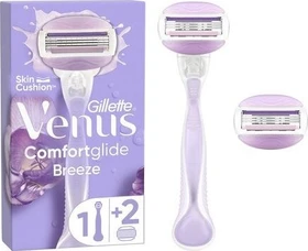 Gillette Venus ComfortGlide Breeze Rasierer + 2 Wechselklingen