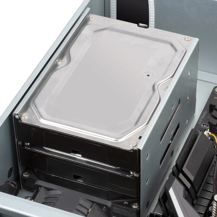 SilverStone RM23-502, Rackmount Storage, schwarz/grau, 2HE, ATX