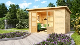 Karibu Stockach 5 Gartenhaus natur