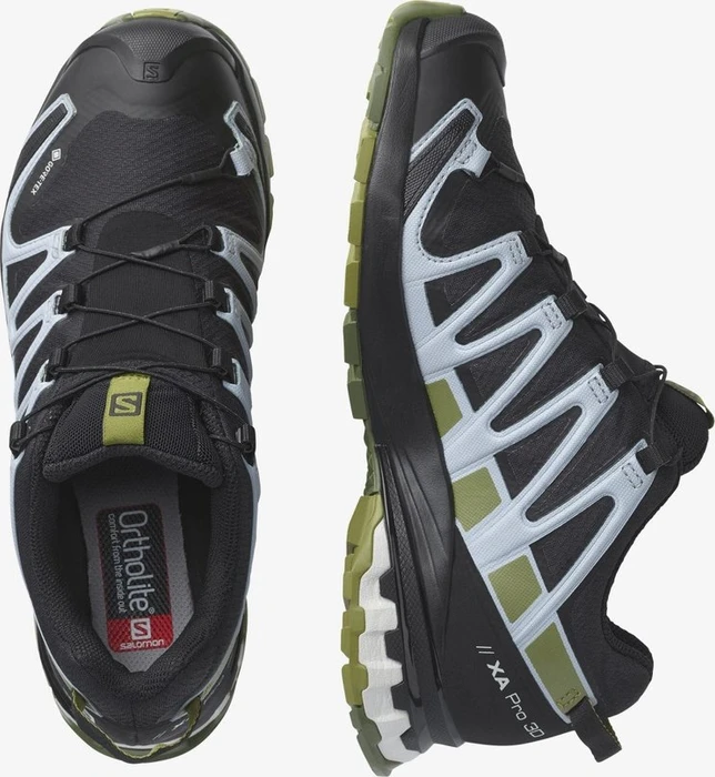 Salomon XA Pro 3D V8 GTX black/green moss/zen blue (Damen)