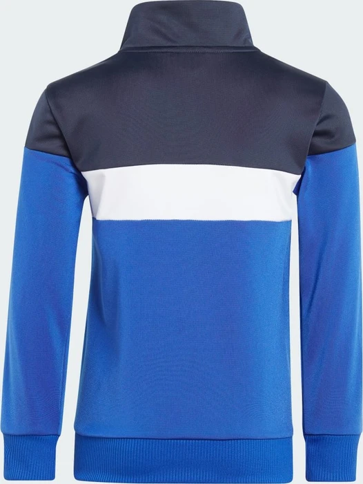 adidas Tiberio 3-Streifen Colorblock Shiny Trainingsanzug legend ink/white/semi lucid blue (Junior)