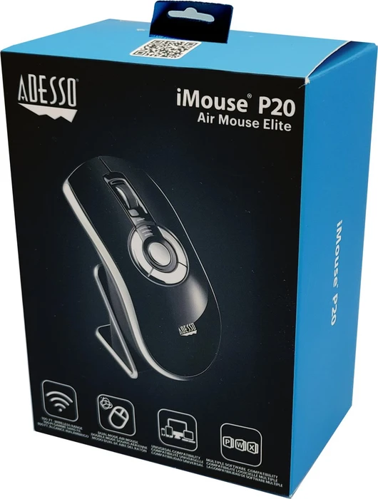 Adesso iMouse P20 Air Mouse Elite schwarz/silber, USB-A