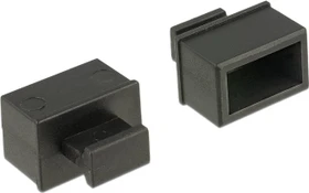 DeLOCK Staubschutz für SFP Buchse, 10 Stück, schwarz