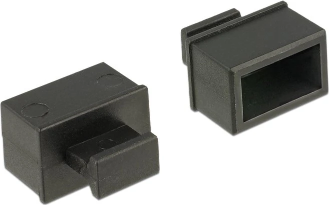 DeLOCK Staubschutz für SFP Buchse, 10 Stück, schwarz