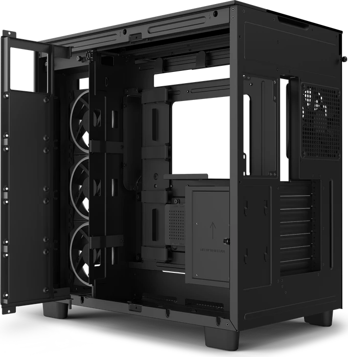 NZXT H9 Elite Black, schwarz, Glasfenster