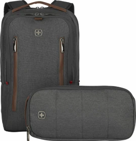 Wenger CityUpgrade Rucksack 16" mit Umhängetasche grau