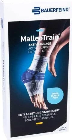 Bauerfeind MalleoTrain Sprunggelenkbandage rechts titan
