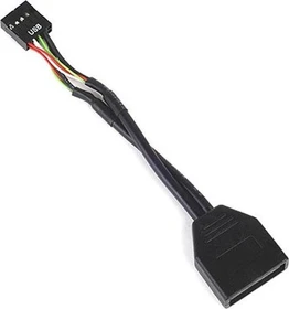 SilverStone Pin Header interner USB 2.0 [Buchse]/USB 3.0 [Stecker], 0.1m (G11303050-RT)