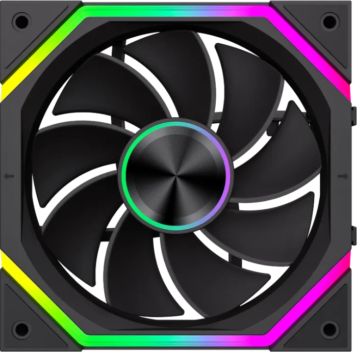 GameMax FN12A-N2 WL-R, schwarz, 120mm, 3er-Pack