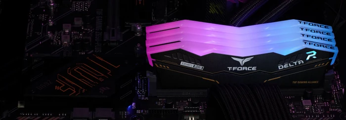 TeamGroup T-Force DELTA TUF Gaming Alliance RGB UDIMM 32GB Kit, DDR5-6000, CL38-38-38-78, X8