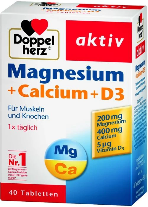 Doppelherz Magnesium + Calcium + D3 Tabletten