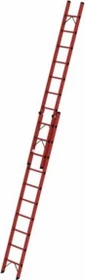 Günzburger Steigtechnik Kunststoff 2-tlg. Schiebeleiter, 2x 10 Stufen