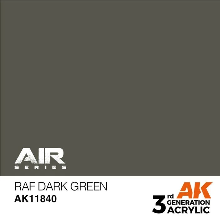AK-Interactive 3rd Gen Acrylic Colors Air Series RAF dark green, 17ml