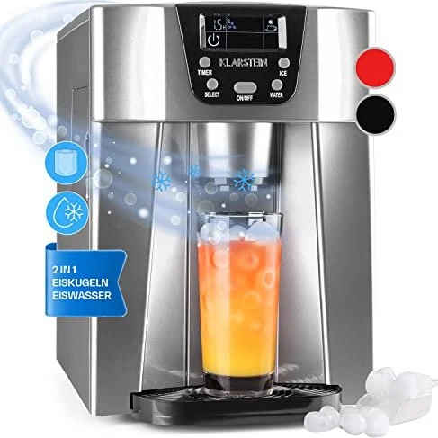 Klarstein Ice Volcano Eiswürfelbereiter silber