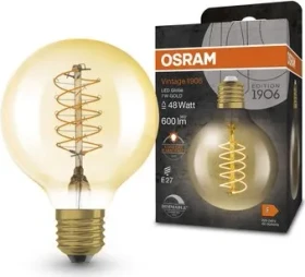 Osram Ledvance Filament LED Vintage 1906 Globe 80 7W/822 E27 DIM