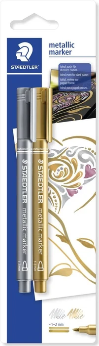 Staedtler metallic pen 8323 gold/silber