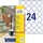 Avery-Zweckform Etiketten rund, 40mm, weiß, 10 Blatt (240 Etiketten) (L3415-10)