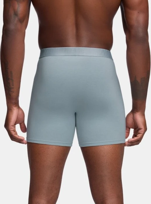 Under Armour Performance Cotton Boxerjock 3er Boxer Briefs harbor blue/mod gray medium heather/mod gray (Herren)