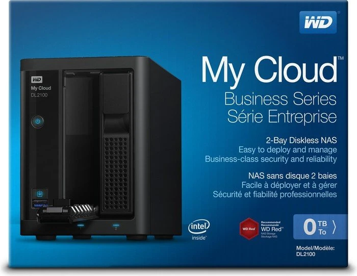 Western Digital My Cloud DL2100, 1GB RAM, 2x RJ-45 1000Base-T, 2x USB-A 3.0