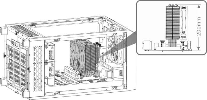 Thermaltake The Tower 200 Snow, weiß, Glasfenster, Mini-ITX