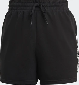 adidas Essentials Slim Logo große Größen Shorts schwarz/weiß (Damen)