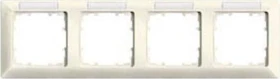 Siemens DELTA line Rahmen 4-Fach, 293x80mm, elektroweiß