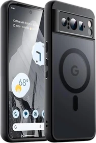 JETech magnetische Hülle für Google Pixel 8 Pro schwarz/transparent