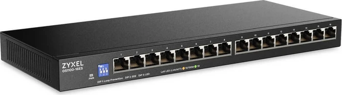 Zyxel GS1100 Desktop Gigabit Switch, 16x RJ-45