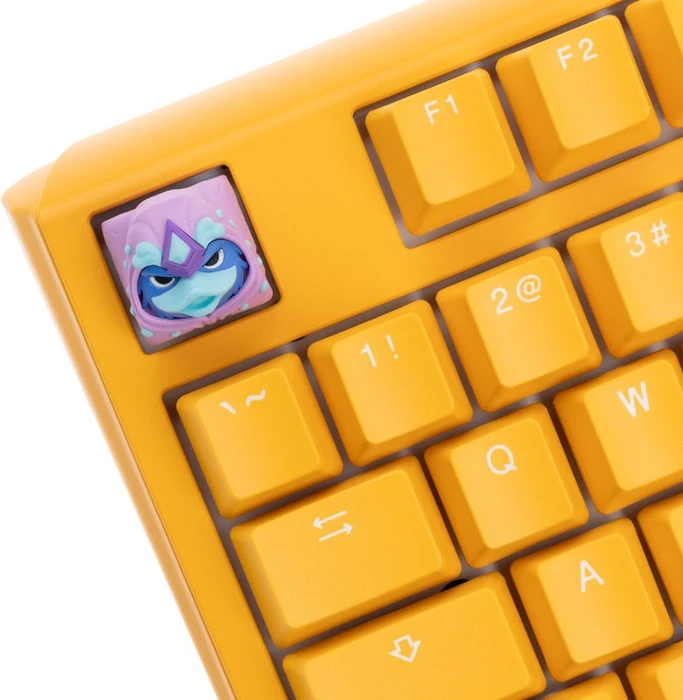 Ducky x Hot Keys Project Ducky League Keycap Super Hero - Aqua Duck, Kunstharz (Resin), blau/violett/rosa, 1 Taste