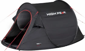 High Peak Vision 3 Wurfzelt schwarz