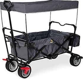 Pinolino Paxi dlx Comfort mit Bremse Klapp Bollerwagen anthrazit