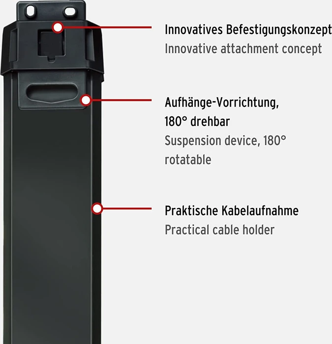 Brennenstuhl Premium-Line Comfort Switch Plus, 6-fach, 2x permanent, 4x schaltbar, 3m, schwarz/hellgrau