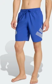 adidas Big Bars 8 Zoll Badeshorts semi lucid blue/white (Herren)