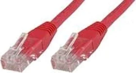 MicroConnect Patchkabel, Cat6, U/UTP, RJ-45/RJ-45, 0.2m, rot