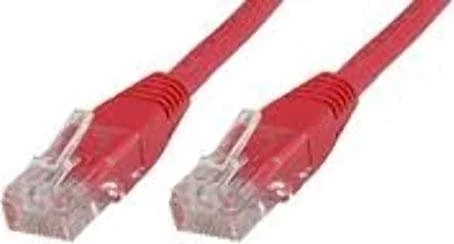 MicroConnect Patchkabel, Cat6, U/UTP, RJ-45/RJ-45, 0.2m, rot