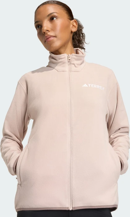 adidas Terrex Multi Essentials Fleece Jacke wonder beige (Damen)