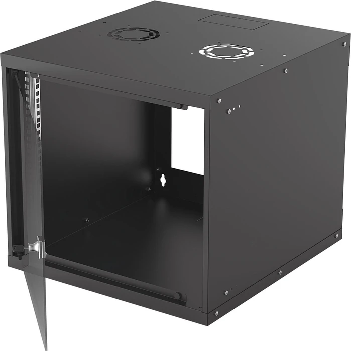 Intellinet Wandschrank 9HE, Sicherheitsglastür, IP2X, schwarz, 560mm tief