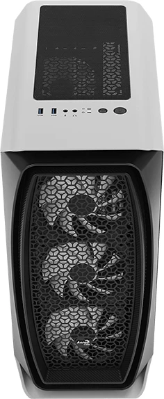 AeroCool Aero One Mini Frost, weiß, Glasfenster