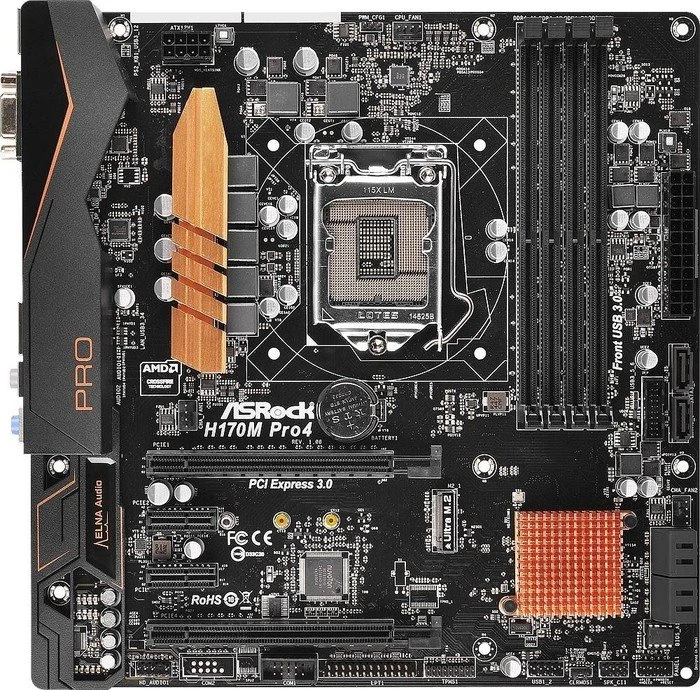 ASRock H170M Pro4 (Intel 1151)