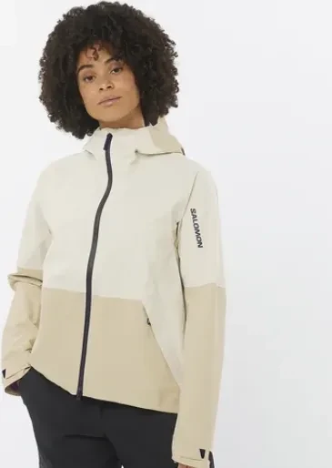 Salomon Outerpath 2.5L Funktionsjacke white pepper/rainy day (Damen)