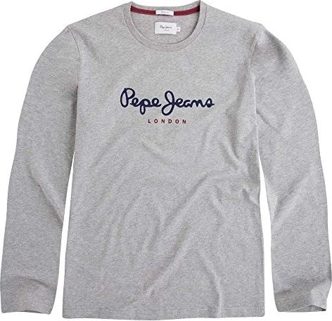 Pepe Jeans Logo Regular Fit T-Shirt kurzarm marl grey (Herren)