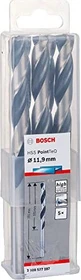 Bosch Professional HSS PointTeQ Spiralbohrer, 11.9x101x151mm, 5 Stück