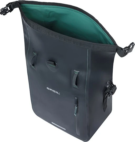 Basil Rivo M Tarpaulin MIK Hooks Gepäcktasche schwarz