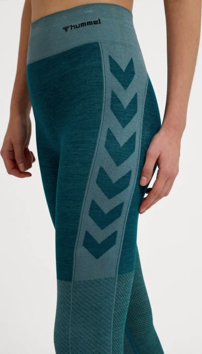 hummel CLEA Seamless Tight Hose lang dark sea (Damen)