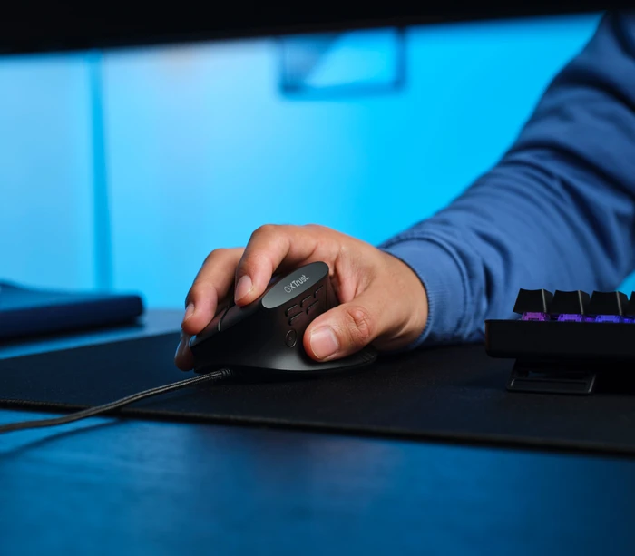 Trust Gaming GXT 145 Rexxa Ergonomic Vertical RGB Mouse schwarz, USB