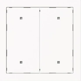 Busch-Jaeger Wippe mit kleiner transparenter Kalotte für Elektroniktaster 2-fach studioweiß matt - Busch-art linear