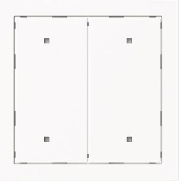 Busch-Jaeger Wippe mit kleiner transparenter Kalotte für Elektroniktaster 2-fach studioweiß matt - Busch-art linear