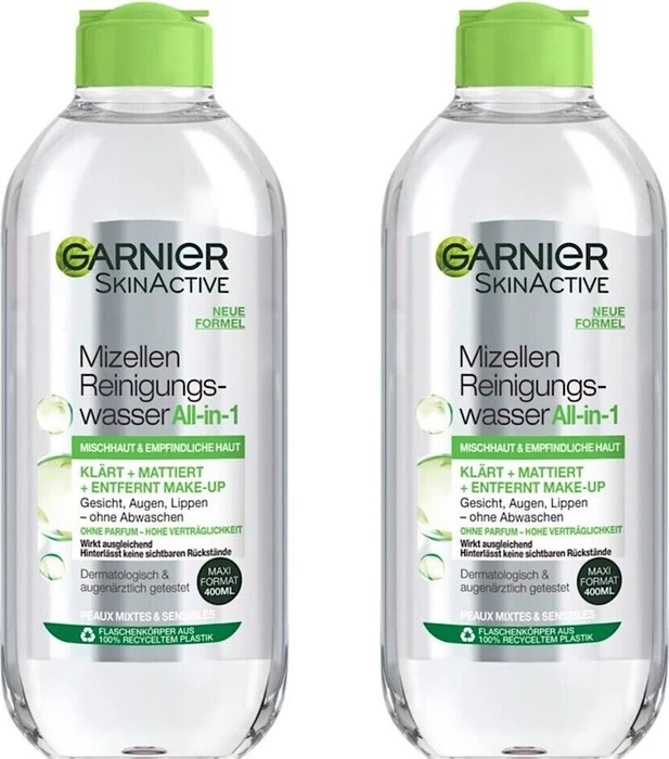 Garnier Mizellen Reinigungswasser für Mischhaut, 400ml