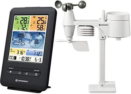 Bresser W-LAN Farbwettercenter Profi Multisensor 5in1 Funkwetterstation, digital